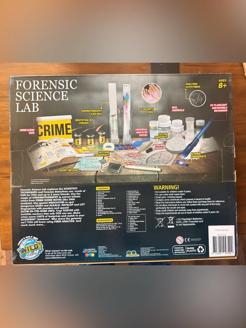 Wild Environmental Science Forensic Science Lab STEM Kit – Sealed NEW